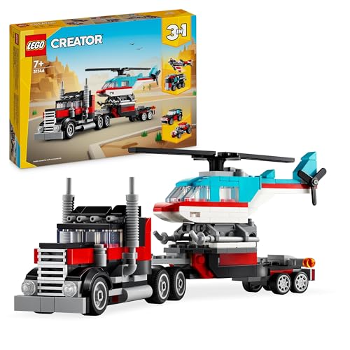 LEGO 31146 Creator 3in1 Tieflader mit Hubschrauber