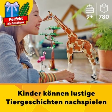LEGO Creator 3in1 Tiersafari, Kreativ-Set mit Tierfiguren, 3 Baumöglichkeiten: Spielzeug-Giraffe, Gazellen und Löwe, Spielzeug-Tiere für Mädchen und Jungen, Natur-Geschenk für Kinder ab 9 Jahren 31150 - 2