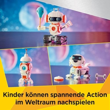 LEGO Creator 3in1 Weltraum-Roboter - Spielzeug umbaubar in Hund Figur oder Modell Rakete - Bauset für Kinder - Raumfahrt Geschenkidee für Jungen und Mädchen ab 8 Jahren 31164 - 3