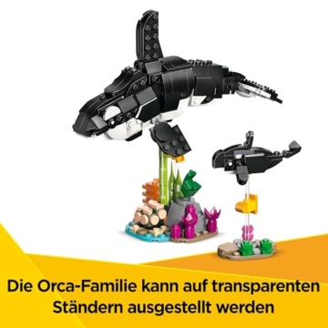 LEGO Creator 3in1 Wilde Tiere: Pandafamilie - Tierfiguren umbaubar in Pinguine oder Schwertwale – Spielzeug zum Bauen - Kreatives Geburtstagsgeschenk für Mädchen und Jungen ab 8 Jahren – 31165 - 4