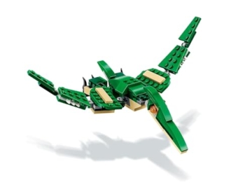 LEGO Creator Dinosaurier, 3in1 Spielzeug-Modell zum Bauen von T-Rex, Triceratops und Pterodactylus-Figuren, Bausteine-Set für Kinder ab 7 Jahren, Geschenk für Jungen und Mädchen 31058 - 3