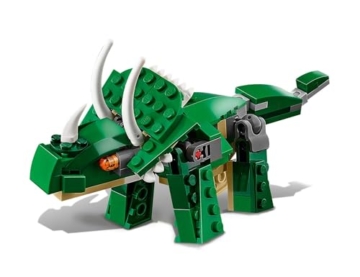 LEGO Creator Dinosaurier, 3in1 Spielzeug-Modell zum Bauen von T-Rex, Triceratops und Pterodactylus-Figuren, Bausteine-Set für Kinder ab 7 Jahren, Geschenk für Jungen und Mädchen 31058 - 4