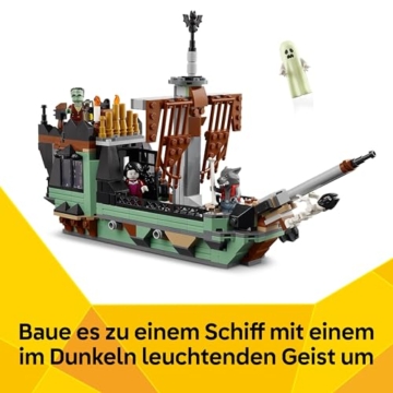 LEGO Creator Geisterhaus - 3-in-1 Spielzeug mit Haus - Bauset umbaubar in Schiff oder Zug - Mit 5 gruseligen Minifiguren - Cooles Halloweengeschenk für Jungen und Mädchen ab 9 Jahren - 31167 - 7