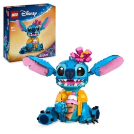 LEGO | Disney Stitch Spielzeug - Figur zum Spielen und Sammeln mit Einer Eistüte und Einer dekorativen Blume - Geschenk für Mädchen, Jungen und Lilo & Stitch Filmfans ab 9 Jahren - 43249 - 1