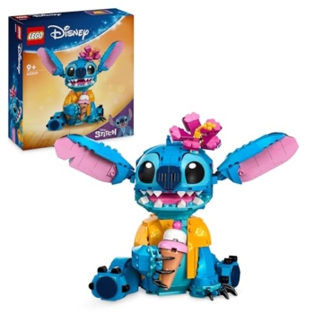 LEGO | Disney Stitch Spielzeug - Figur zum Spielen und Sammeln mit Einer Eistüte und Einer dekorativen Blume - Geschenk für Mädchen, Jungen und Lilo & Stitch Filmfans ab 9 Jahren - 43249 - 1