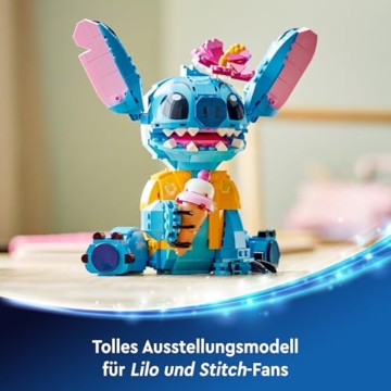 LEGO | Disney Stitch Spielzeug - Figur zum Spielen und Sammeln mit Einer Eistüte und Einer dekorativen Blume - Geschenk für Mädchen, Jungen und Lilo & Stitch Filmfans ab 9 Jahren - 43249 - 6