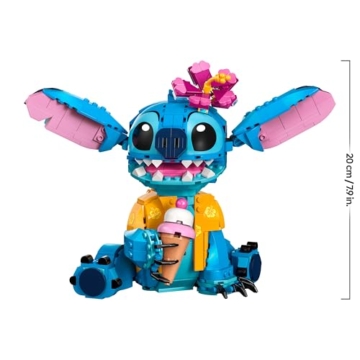 LEGO | Disney Stitch Spielzeug - Figur zum Spielen und Sammeln mit Einer Eistüte und Einer dekorativen Blume - Geschenk für Mädchen, Jungen und Lilo & Stitch Filmfans ab 9 Jahren - 43249 - 8