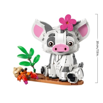 LEGO | Disney Vaiana Pua - Spielzeug Schwein mit Blume, Krabbe und Floßständer als Zimmerdeko - Geburtstagsgeschenk für Mädchen ab 9 Jahren und Filmfans - 43292 - 7