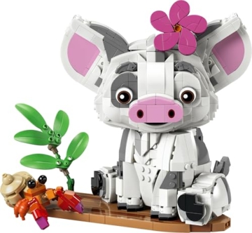 LEGO | Disney Vaiana Pua - Spielzeug Schwein mit Blume, Krabbe und Floßständer als Zimmerdeko - Geburtstagsgeschenk für Mädchen ab 9 Jahren und Filmfans - 43292 - 9