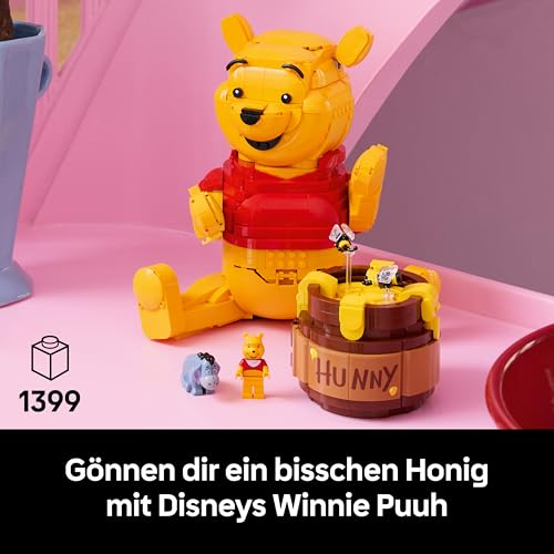 LEGO | Disney Winnie Puuh - Modellbau für Erwachsene zum Ausstellen - mit Honigtopf, Sammler Minifigur & I-Aah Figur - DIY nostalgische Geschenkidee für Fans - 43300 - 2