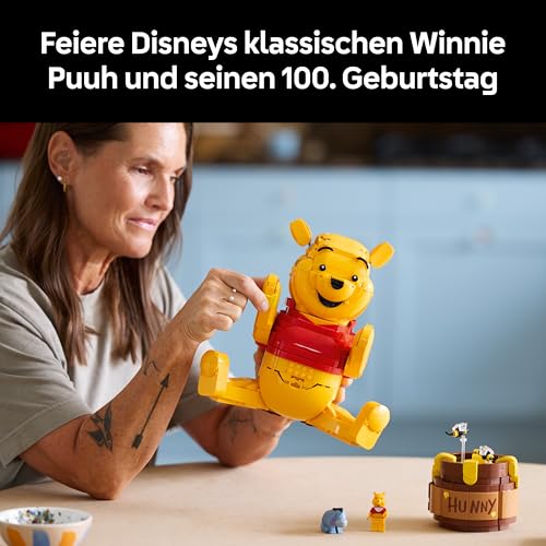 LEGO | Disney Winnie Puuh - Modellbau für Erwachsene zum Ausstellen - mit Honigtopf, Sammler Minifigur & I-Aah Figur - DIY nostalgische Geschenkidee für Fans - 43300 - 3