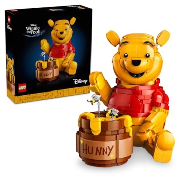 LEGO | Disney Winnie Puuh - Modellbau für Erwachsene zum Ausstellen - mit Honigtopf, Sammler Minifigur & I-Aah Figur - DIY nostalgische Geschenkidee für Fans - 43300 - 1