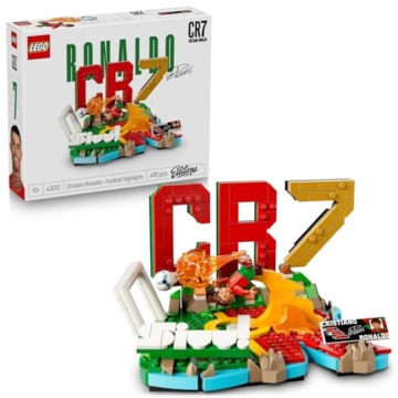 LEGO Editions Cristiano Ronaldo - Fußball-Highlights Spielzeug - 3D Modellbau mit Minifigur zum Sammeln - Kinderzimmer Deko - Geschenk für Jungen, Mädchen ab 10 Jahren und erwachsene Sportfans - 43012 - 1