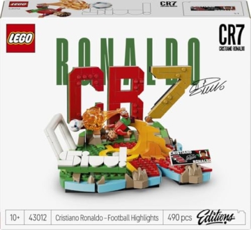 LEGO Editions Cristiano Ronaldo - Fußball-Highlights Spielzeug - 3D Modellbau mit Minifigur zum Sammeln - Kinderzimmer Deko - Geschenk für Jungen, Mädchen ab 10 Jahren und erwachsene Sportfans - 43012 - 9