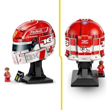 LEGO Editions Scuderia Ferrari HP Charles Leclerc Helm - F1 Merchandise - Ausstellungsmodell Bausatz mit sammelbarer Minifigur - Geschenk für Jungen ab 14 Jahren und Erwachsene Motorsportfans - 43014 - 3