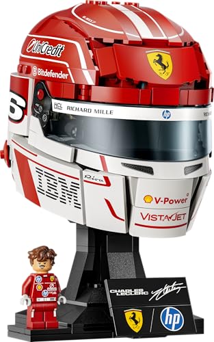 LEGO Editions Scuderia Ferrari HP Charles Leclerc Helm - F1 Merchandise - Ausstellungsmodell Bausatz mit sammelbarer Minifigur - Geschenk für Jungen ab 14 Jahren und Erwachsene Motorsportfans - 43014 - 4