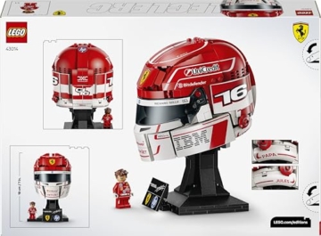 LEGO Editions Scuderia Ferrari HP Charles Leclerc Helm - F1 Merchandise - Ausstellungsmodell Bausatz mit sammelbarer Minifigur - Geschenk für Jungen ab 14 Jahren und Erwachsene Motorsportfans - 43014 - 8