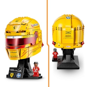 LEGO Editions Scuderia Ferrari HP Lewis Hamilton Helm - F1 Merchandise - Ausstellungsmodell Bausatz mit sammelbarer Minifigur - Geschenk für Jungen ab 14 Jahren und Erwachsene Motorsportfans - 43022 - 3