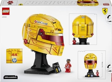 LEGO Editions Scuderia Ferrari HP Lewis Hamilton Helm - F1 Merchandise - Ausstellungsmodell Bausatz mit sammelbarer Minifigur - Geschenk für Jungen ab 14 Jahren und Erwachsene Motorsportfans - 43022 - 8