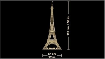 LEGO Icons Eiffelturm (10307) Maße