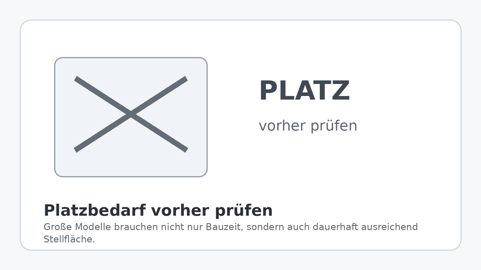 Platzbedarf eines großen LEGO Modells vor dem Kauf prüfen