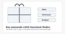 Passendes LEGO Set als Geschenk auswählen