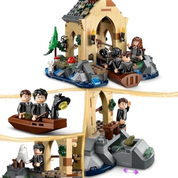 LEGO Harry Potter Bootshaus von Schloss Hogwarts Spielzeug-Modell für Kinder, beinhaltet 2 baubare Boote und 5 Mini-Figuren, Geschenk für Mädchen, Jungs und alle Fans ab 8 Jahren 76426 - 3