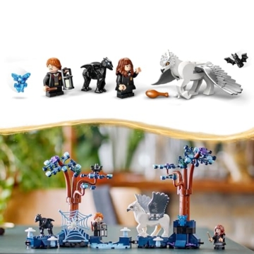 LEGO Harry Potter Der verbotene Wald: Magische Wesen Spielzeug mit Hermine und Ron-Figuren, Plus Fantasy-Tiere wie Seidenschnabel und Thestral, Geschenk für Kinder, Mädchen, Jungen ab 8 Jahren 76432 - 5