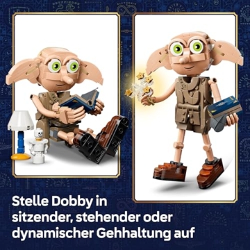 LEGO Harry Potter Dobby, der Freie Elf Spielzeug - Modellbau umbaubar in eine Kreacher Figur - DIY Kinderzimmer Deko - Geschenk für Mädchen, Jungen und Fans ab 8 Jahren - 76469 - 3