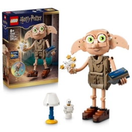 LEGO Harry Potter Dobby, der Freie Elf Spielzeug - Modellbau umbaubar in eine Kreacher Figur - DIY Kinderzimmer Deko - Geschenk für Mädchen, Jungen und Fans ab 8 Jahren - 76469 - 1