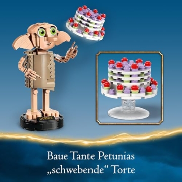 LEGO Harry Potter Dobby der Hauself Set, bewegliche ikonische Figur, Spielzeug, Schlafzimmer Accessoire & Deko, Charakter-Sammlung, Geschenk für Mädchen, Jungen, Teens und alle Fans ab 8 Jahren 76421 - 5