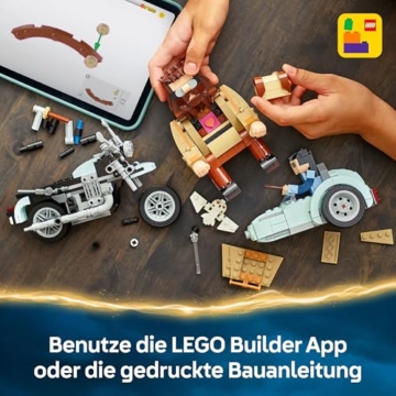 LEGO Harry Potter Hagrids und Harrys Motorradtour – Spielzeug mit Motorrad, Beiwagen & Eule Hedwig – Mit Minifiguren zum Sammeln – Kreatives Geschenk für Mädchen und Jungen ab 9 Jahren – 76443 - 6