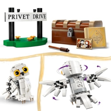 LEGO Harry Potter Hedwig im Ligusterweg 4 Set mit Spielzeug-Eule für Kinder, baubare Tier-Figur mit Hogwarts-Koffer, kleines Geschenk für Jungs, Mädchen und alle Fans ab 7 Jahren 76425 - 3