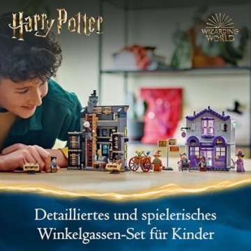 LEGO Harry Potter Ollivanders & Madam Malkins Anzüge, Läden aus der Winkelgasse, Spielset für Kinder, Zauberer-Spielzeug, Fantasy-Geschenke für Mädchen, Jungen und Fans ab 8 Jahren 76439 - 2