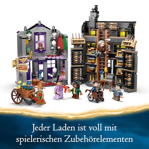LEGO Harry Potter Ollivanders & Madam Malkins Anzüge, Läden aus der Winkelgasse, Spielset für Kinder, Zauberer-Spielzeug, Fantasy-Geschenke für Mädchen, Jungen und Fans ab 8 Jahren 76439 - 3