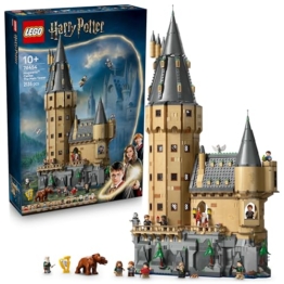 LEGO Harry Potter Schloss Hogwarts: Der Hauptturm - Spielzeug mit fliegendem Schlüssel, Zauberschachzimmer, 12 Minifiguren - Geschenk für Jungen, Mädchen & Erwachsene Fans ab 10 Jahren - 76454