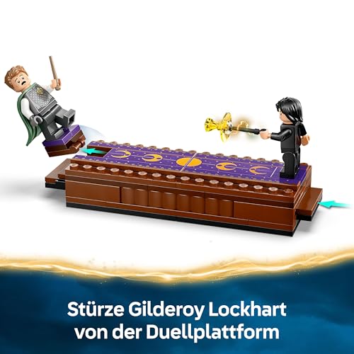 LEGO Harry Potter Schloss Hogwarts: Duellierclub, Bauset mit 4 Minifiguren inkl. Draco Malfoy, Gilderoy Lockhart & Severus Snape, Set mit Funktion zum Umstürzen für Jungen & Mädchen ab 8 Jahren 76441 - 3