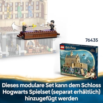 LEGO Harry Potter Schloss Hogwarts: Duellierclub, Bauset mit 4 Minifiguren inkl. Draco Malfoy, Gilderoy Lockhart & Severus Snape, Set mit Funktion zum Umstürzen für Jungen & Mädchen ab 8 Jahren 76441 - 6