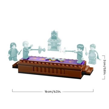 LEGO Harry Potter Schloss Hogwarts: Duellierclub, Bauset mit 4 Minifiguren inkl. Draco Malfoy, Gilderoy Lockhart & Severus Snape, Set mit Funktion zum Umstürzen für Jungen & Mädchen ab 8 Jahren 76441 - 9