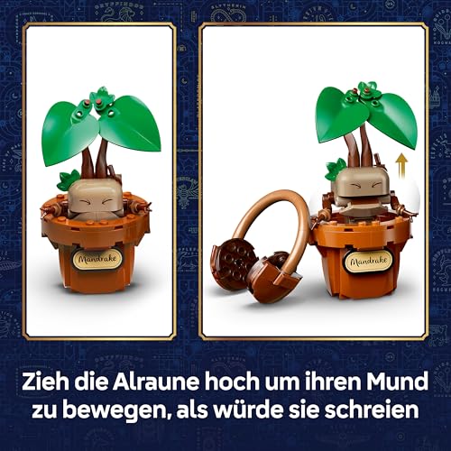LEGO Harry Potter Schloss Hogwarts: Kräuterkunde-Pflanzen - interaktives Spielzeug - künstliche Topfpflanzen mit Blumen - DIY Deko - Geschenk für Mädchen, Jungen & Teenager-Fans ab 12 Jahren - 76474 - 3