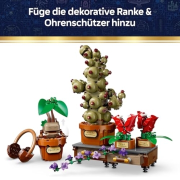 LEGO Harry Potter Schloss Hogwarts: Kräuterkunde-Pflanzen - interaktives Spielzeug - künstliche Topfpflanzen mit Blumen - DIY Deko - Geschenk für Mädchen, Jungen & Teenager-Fans ab 12 Jahren - 76474 - 4