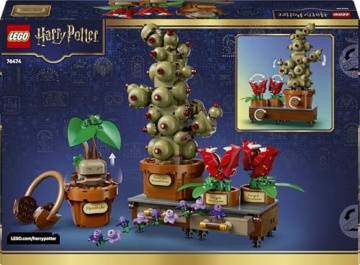 LEGO Harry Potter Schloss Hogwarts: Kräuterkunde-Pflanzen - interaktives Spielzeug - künstliche Topfpflanzen mit Blumen - DIY Deko - Geschenk für Mädchen, Jungen & Teenager-Fans ab 12 Jahren - 76474 - 10