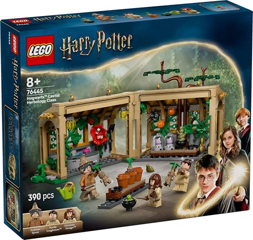 LEGO Harry Potter 76445 „Schloss Hogwarts: Kräuterkundeunterricht“ – kompaktes Gewächshaus mit großer Szenenwirkung Box