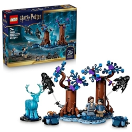 LEGO Harry Potter Verbotener Wald: Expecto Patronum Spielzeug - Modell mit 2 Dementoren, Hirsch und 2 Minifiguren inkl. Sirius Black - Geschenk für Mädchen, Jungen & Fans ab 7 Jahren - 76475 - 1