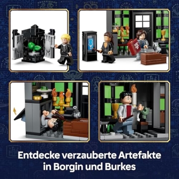 LEGO Harry Potter Zaubererläden in der Winkelgasse Spielzeug - Miniatur Modellbau mit 8 Minifiguren & sammelbarem Patronus - Kinderzimmer Deko - Geschenk für Mädchen, Jungen & Fans ab 8 Jahren - 76471 - 3