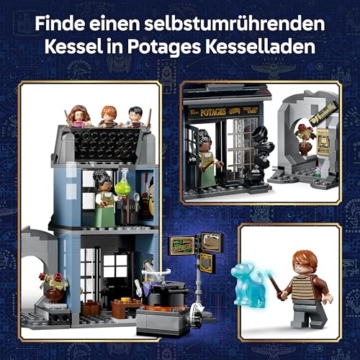 LEGO Harry Potter Zaubererläden in der Winkelgasse Spielzeug - Miniatur Modellbau mit 8 Minifiguren & sammelbarem Patronus - Kinderzimmer Deko - Geschenk für Mädchen, Jungen & Fans ab 8 Jahren - 76471 - 5