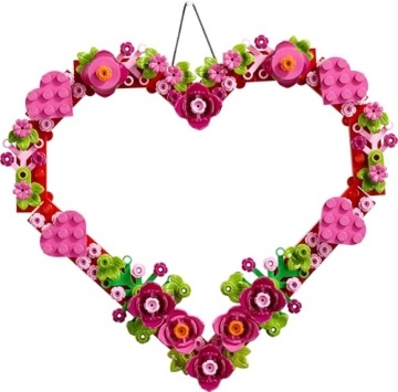 LEGO Iconic Herz-Deko - Spielzeug für Kinder - Geschenk für Mädchen und Jungen ab 9 Jahren - Deko Wohnzimmer - Geschenkidee zum Geburtstag - Modellbau Herz Ornament zum Bauen und Ausstellen 40638 - 8