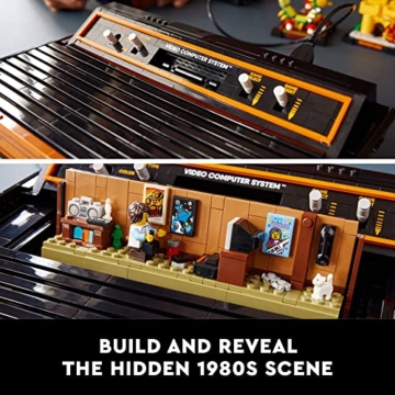 Lego Icons Atari 2600 Bauset 10306 - Retro Videospielkonsole und Gaming Cartridge Repliken, mit Minifigur und Joystick, nostalgisches 80er Jahre Geschenk für Gamer und Erwachsene - 4