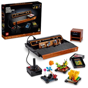 Lego Icons Atari 2600 Bauset 10306 - Retro Videospielkonsole und Gaming Cartridge Repliken, mit Minifigur und Joystick, nostalgisches 80er Jahre Geschenk für Gamer und Erwachsene - 1
