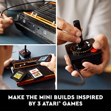 Lego Icons Atari 2600 Bauset 10306 - Retro Videospielkonsole und Gaming Cartridge Repliken, mit Minifigur und Joystick, nostalgisches 80er Jahre Geschenk für Gamer und Erwachsene - 5